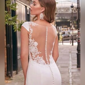 Adore - Justin Alexander 11236 Brianna Wedding Dress – Ivory/Nude – Size 12 NEW